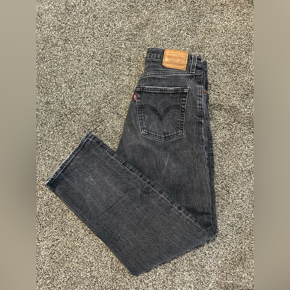 Levi's Women's Ribcage Straight Leg Jeans - Charcoal